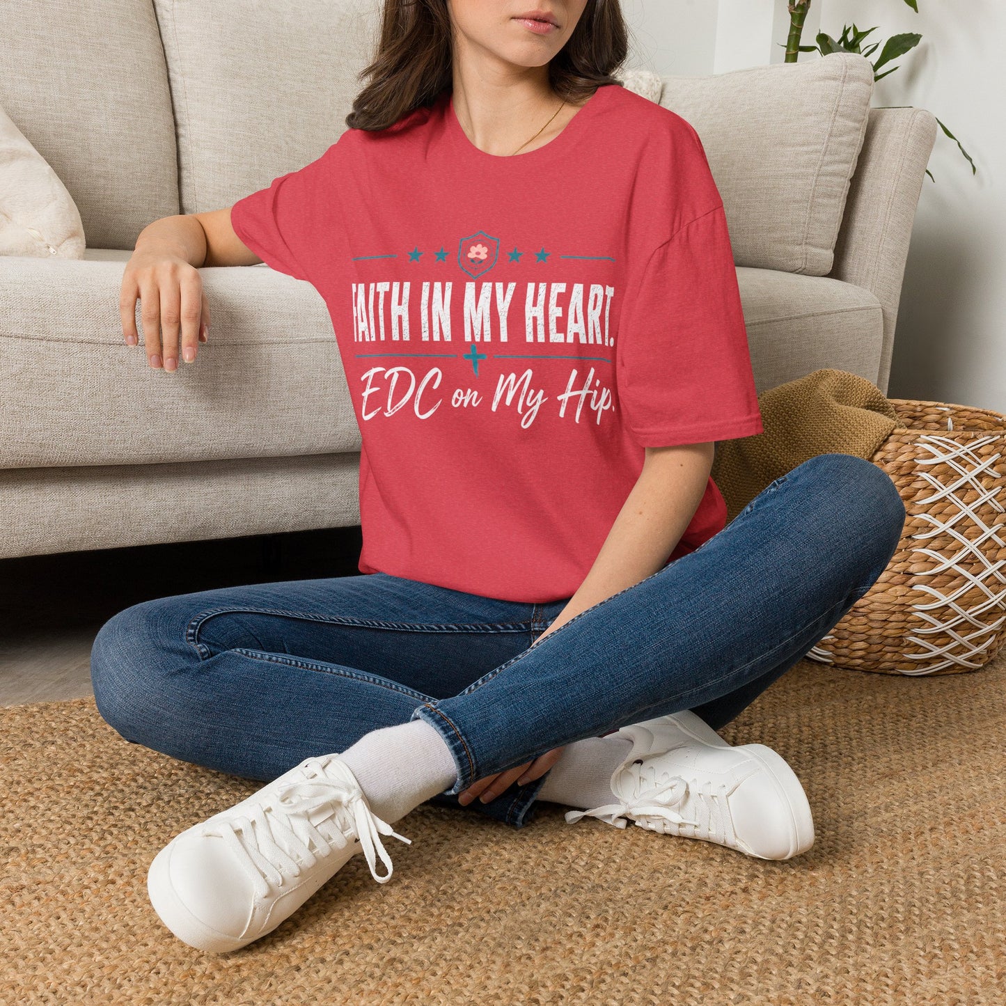 Faith in My Heart EDC on My Hip Tee
