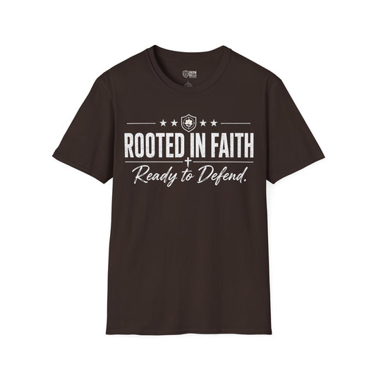 Rooted in Faith Iron Belle Defense Tee