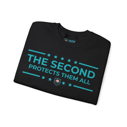 The Second: Protects Them All Iron Belle Defense Unisex Crewneck Sweatshirt