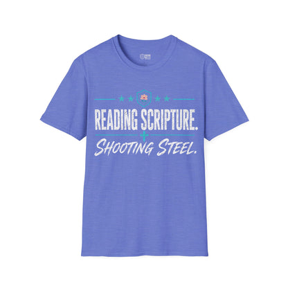 Reading Scripture Shooting Steel Tee