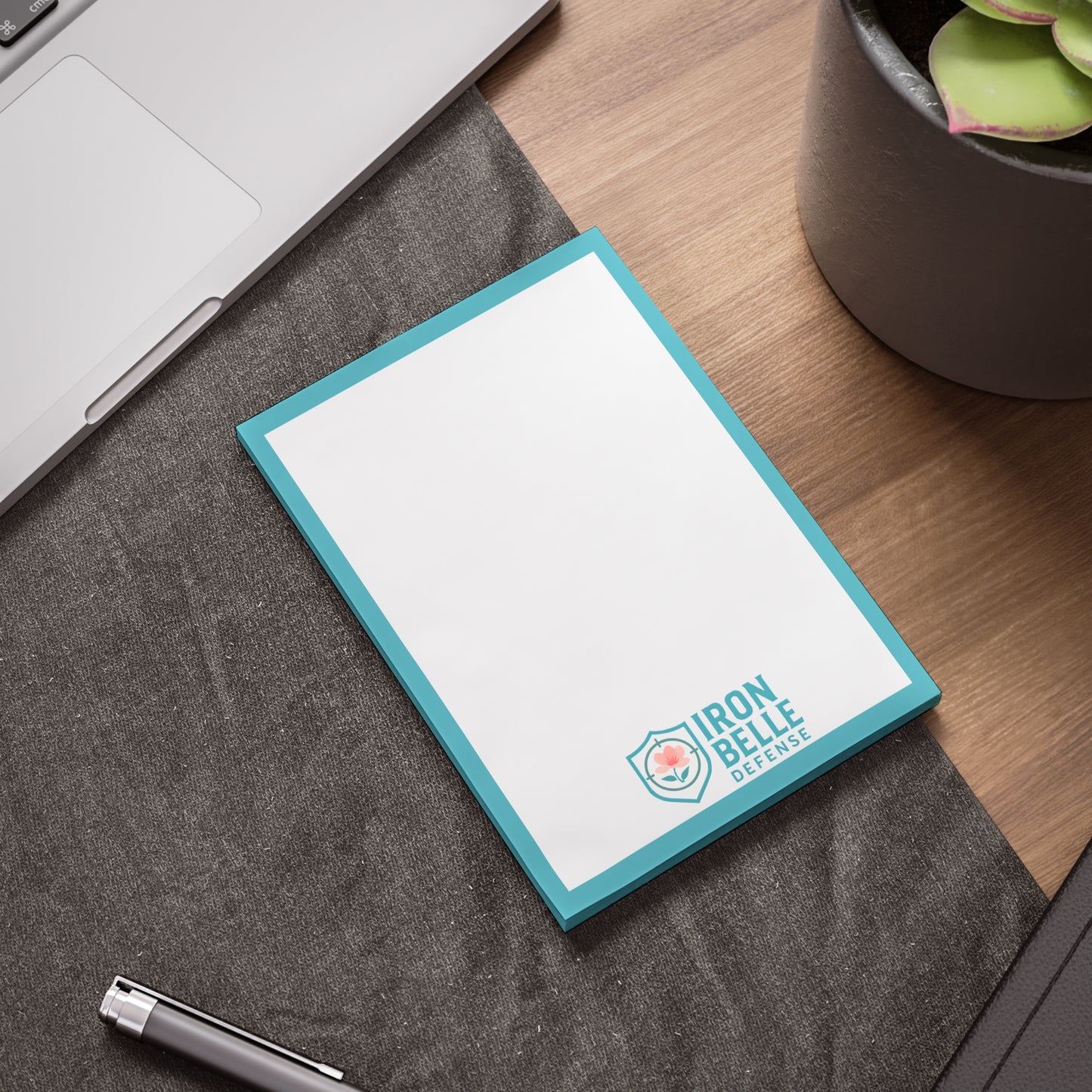 Turquoise Iron Belle Defense Note Pad