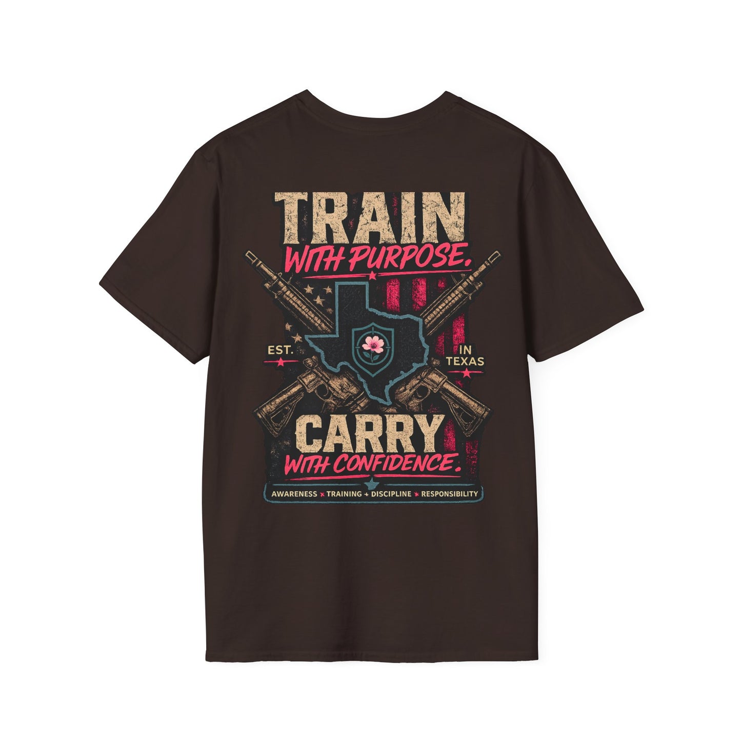 Iron Belle Defense "Train With Purpose" Unisex Softstyle T-Shirt