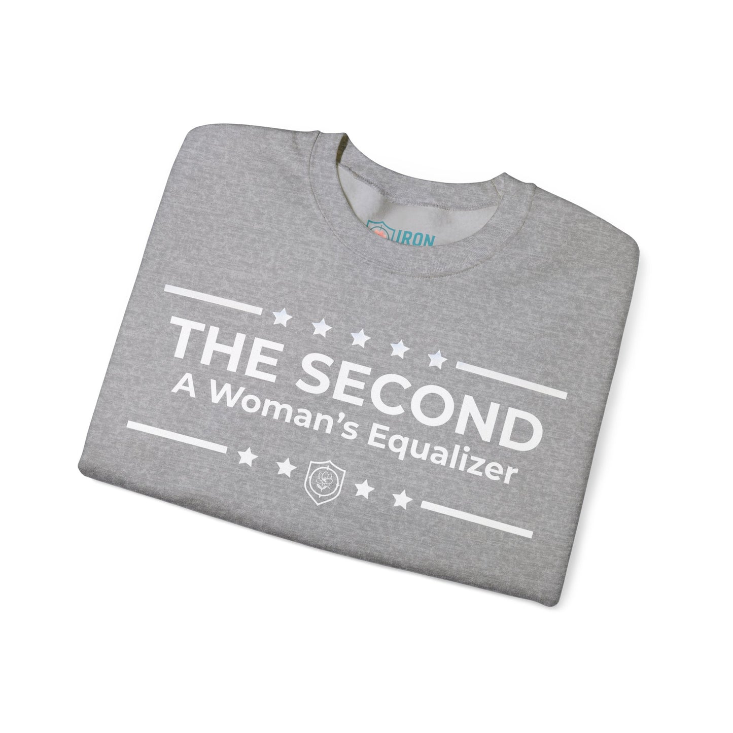 The Second:A Woman’s Equalizer Iron Belle Defense Unisex Crewneck Sweatshirt