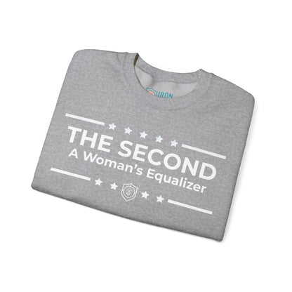 The Second:A Woman’s Equalizer Iron Belle Defense Unisex Crewneck Sweatshirt