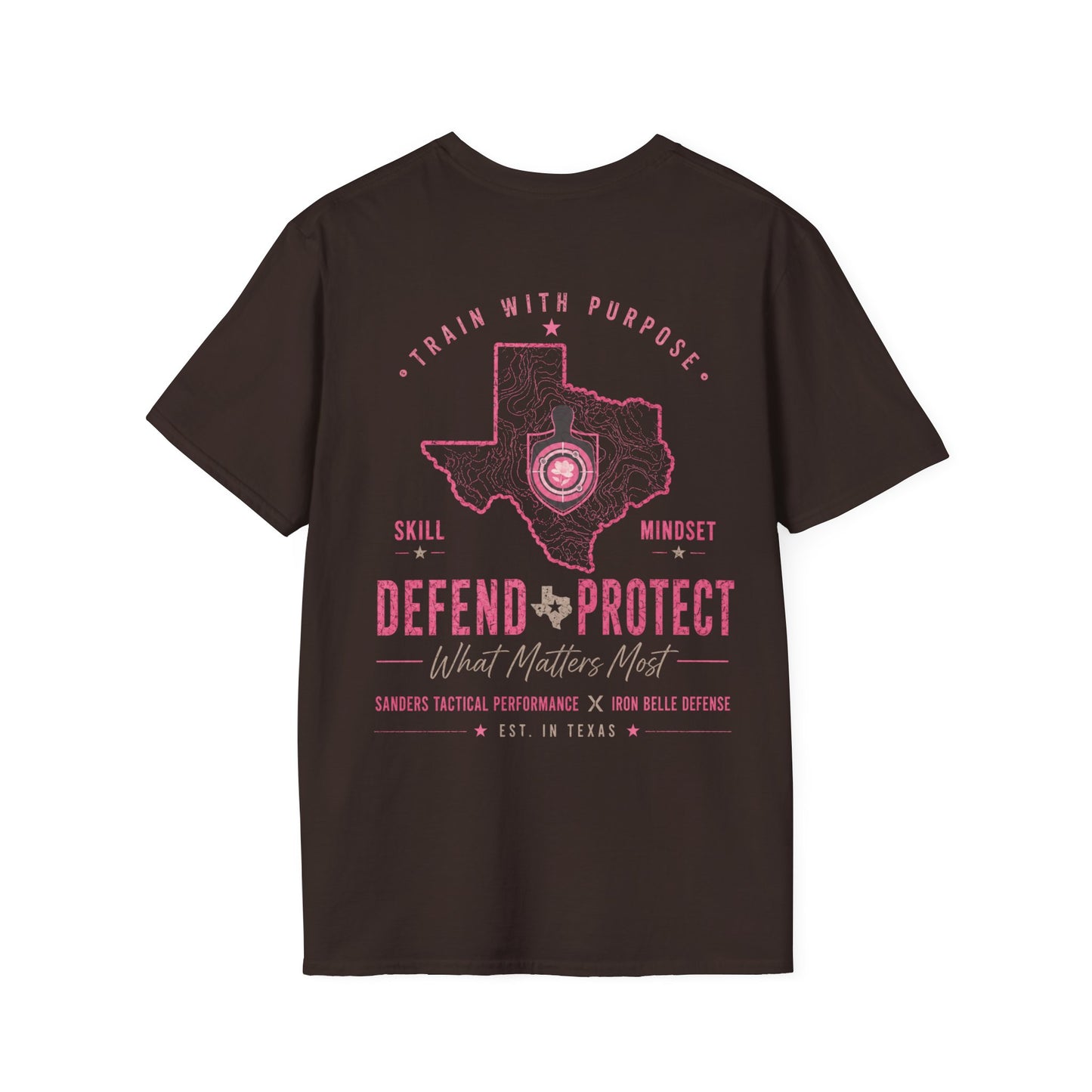 Pink Iron Belle Defense x Sanders Tactical Performance Tee