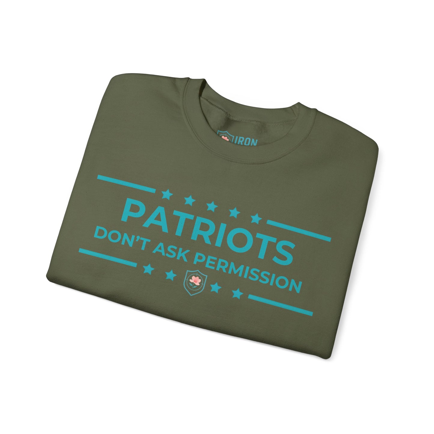 Patriots Don’t Ask Permission Iron Belle Defense Unisex Crewneck Sweatshirt
