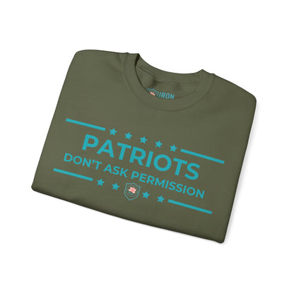Patriots Don’t Ask Permission Iron Belle Defense Unisex Crewneck Sweatshirt