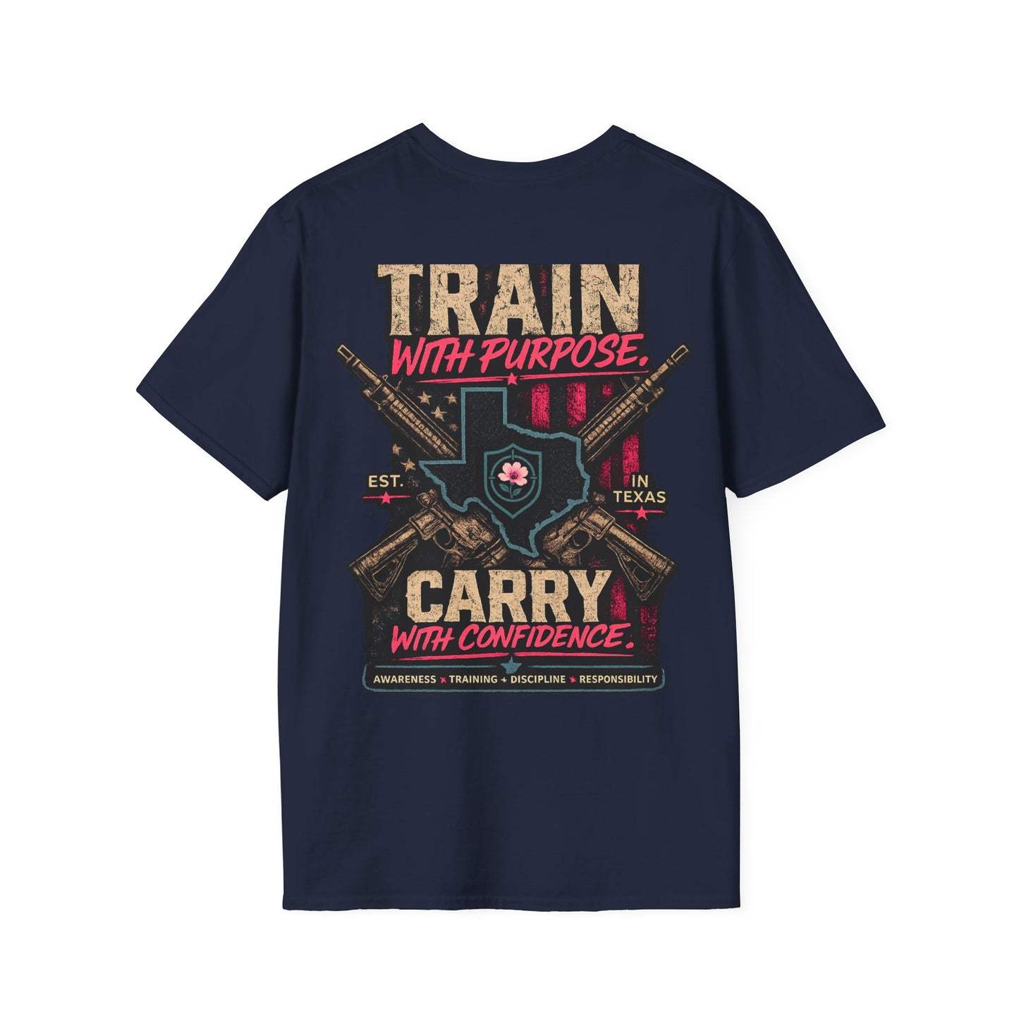 Iron Belle Defense "Train With Purpose" Unisex Softstyle T-Shirt