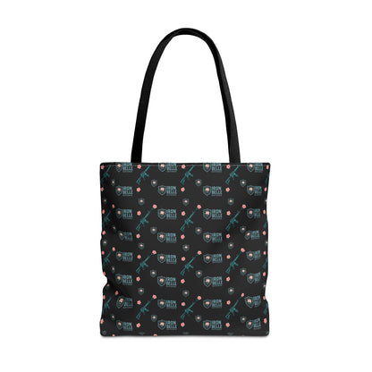 Patterned Iron Belle Defense Tote Bag