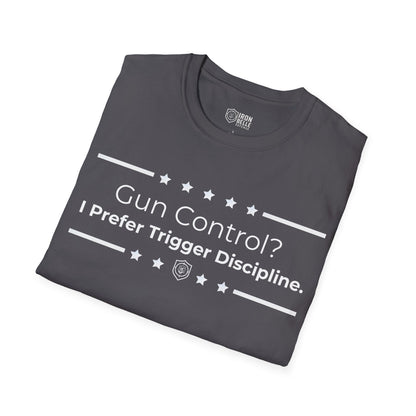 Gun Control? Unisex Softstyle T-Shirt
