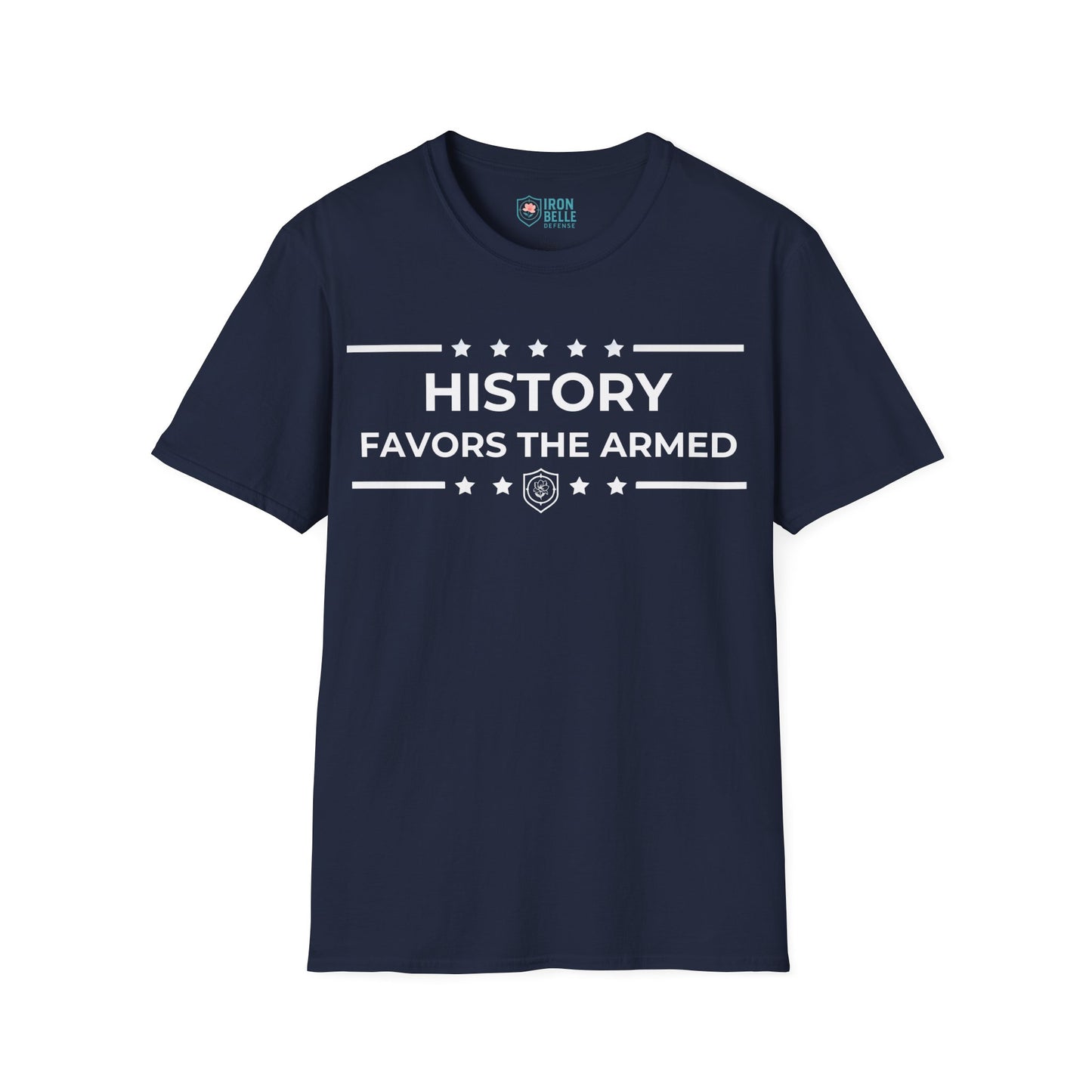 History Favors the Armed Iron Belle Defense Tee