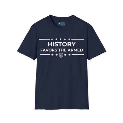 History Favors the Armed Iron Belle Defense Tee