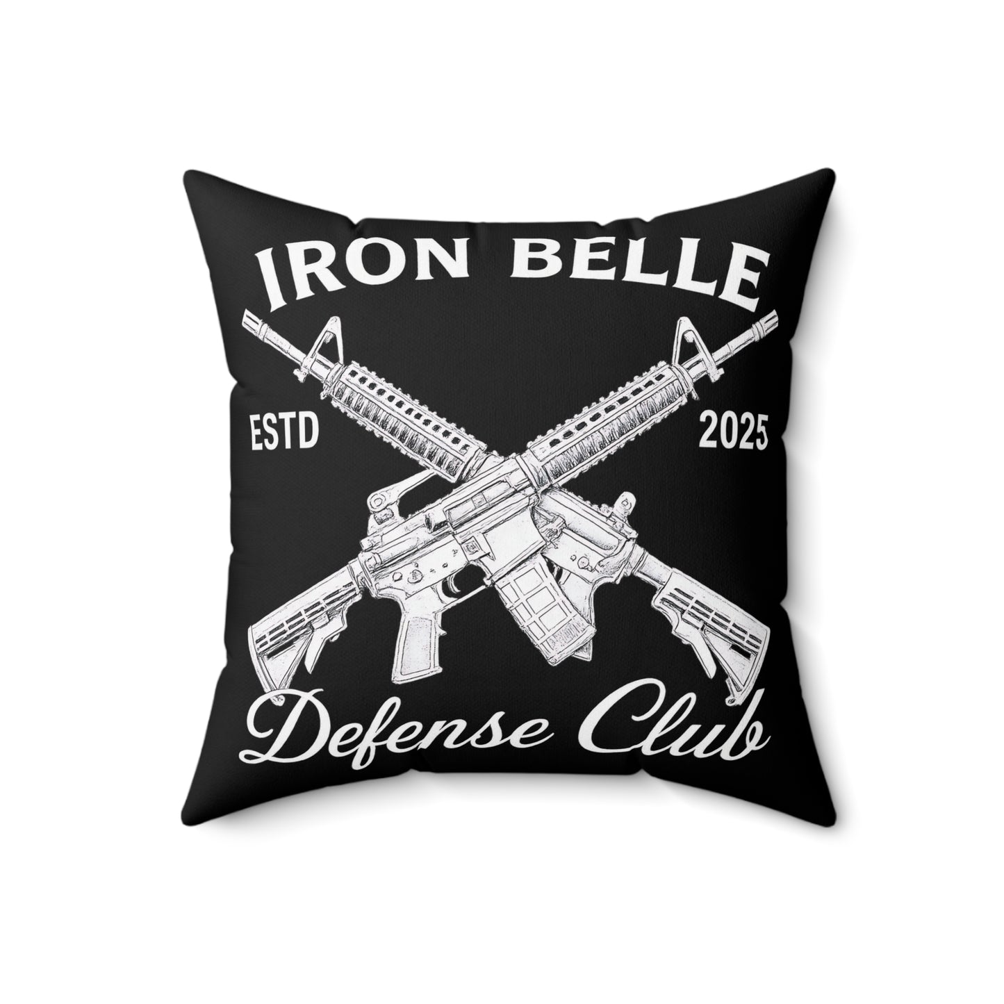 Iron Belle Defense Spun Polyester Square Pillow