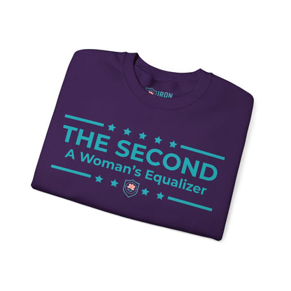 The Second:A Woman’s Equalizer Iron Belle Defense Unisex Crewneck Sweatshirt