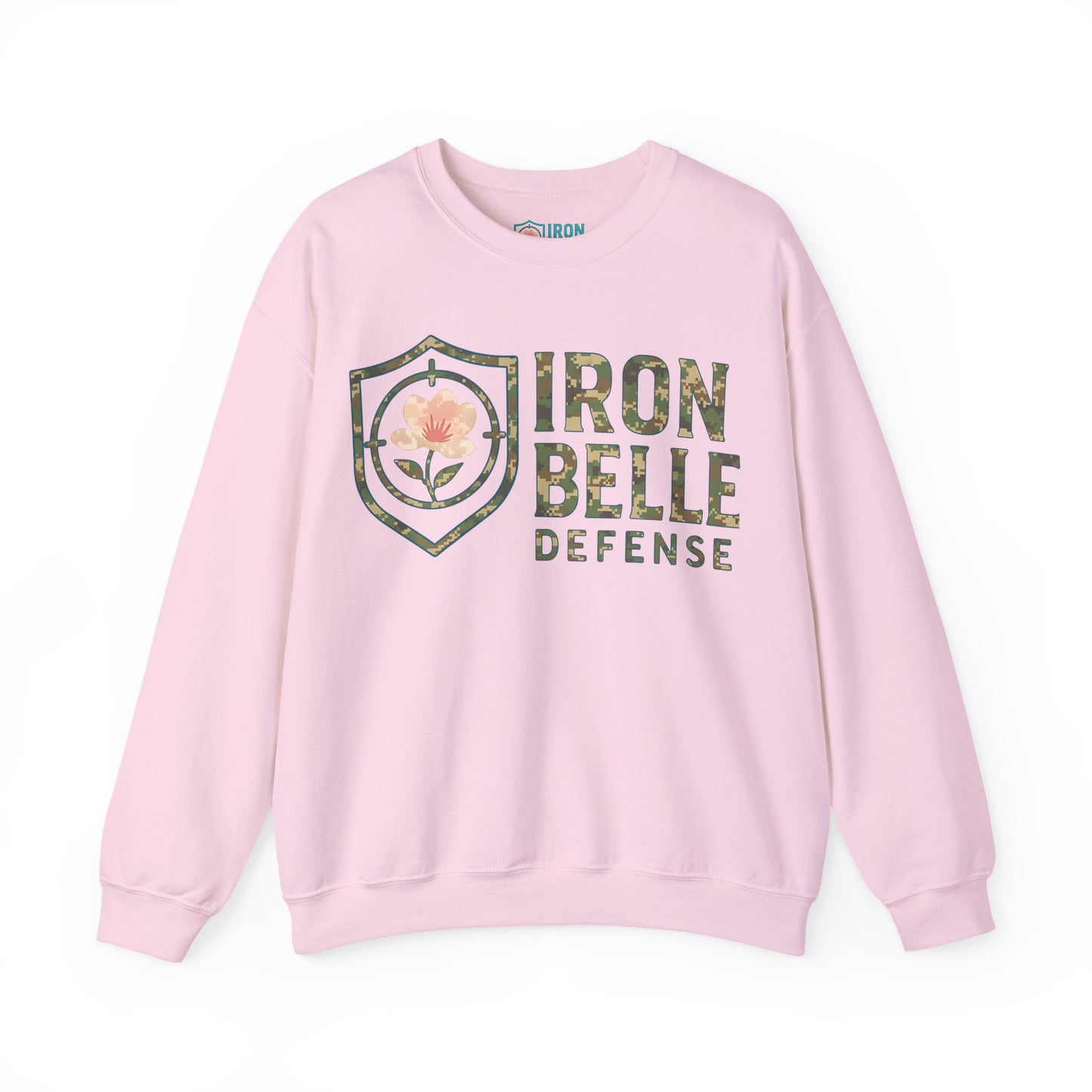 Camo Iron Belle Defense Unisex Crewneck Sweatshirt