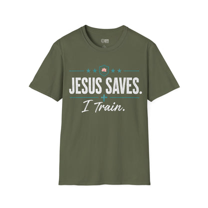 Jesus Saves I Train Tee