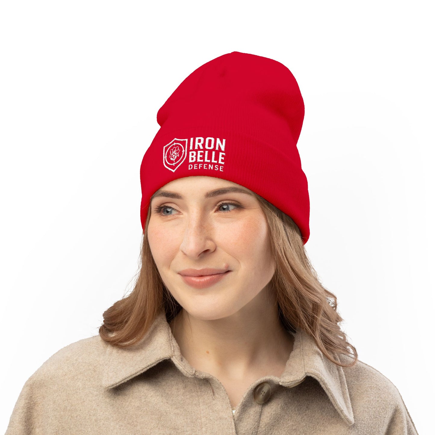 Iron Belle Defense Embroidered Knit Beanie