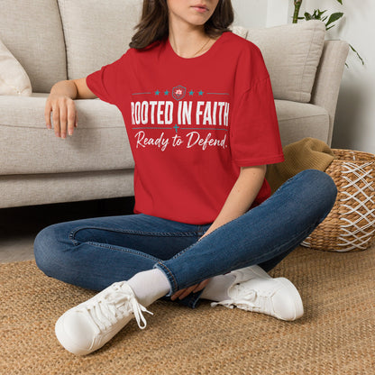 Rooted in Faith Iron Belle Defense Tee