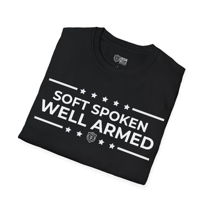 Soft Spoken Well Armed Unisex Softstyle T-Shirt