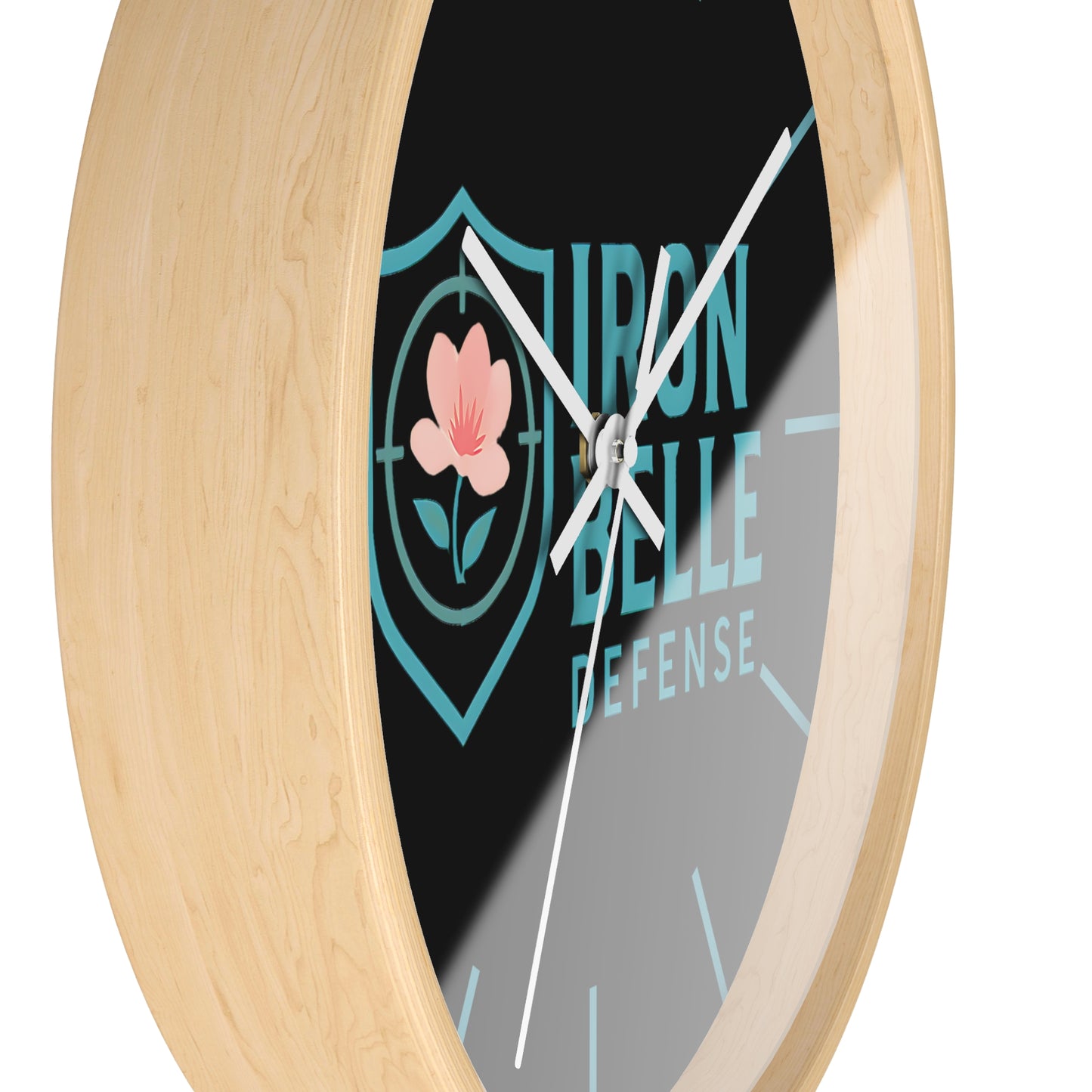 Iron Belle Defense Wall Clock Teal