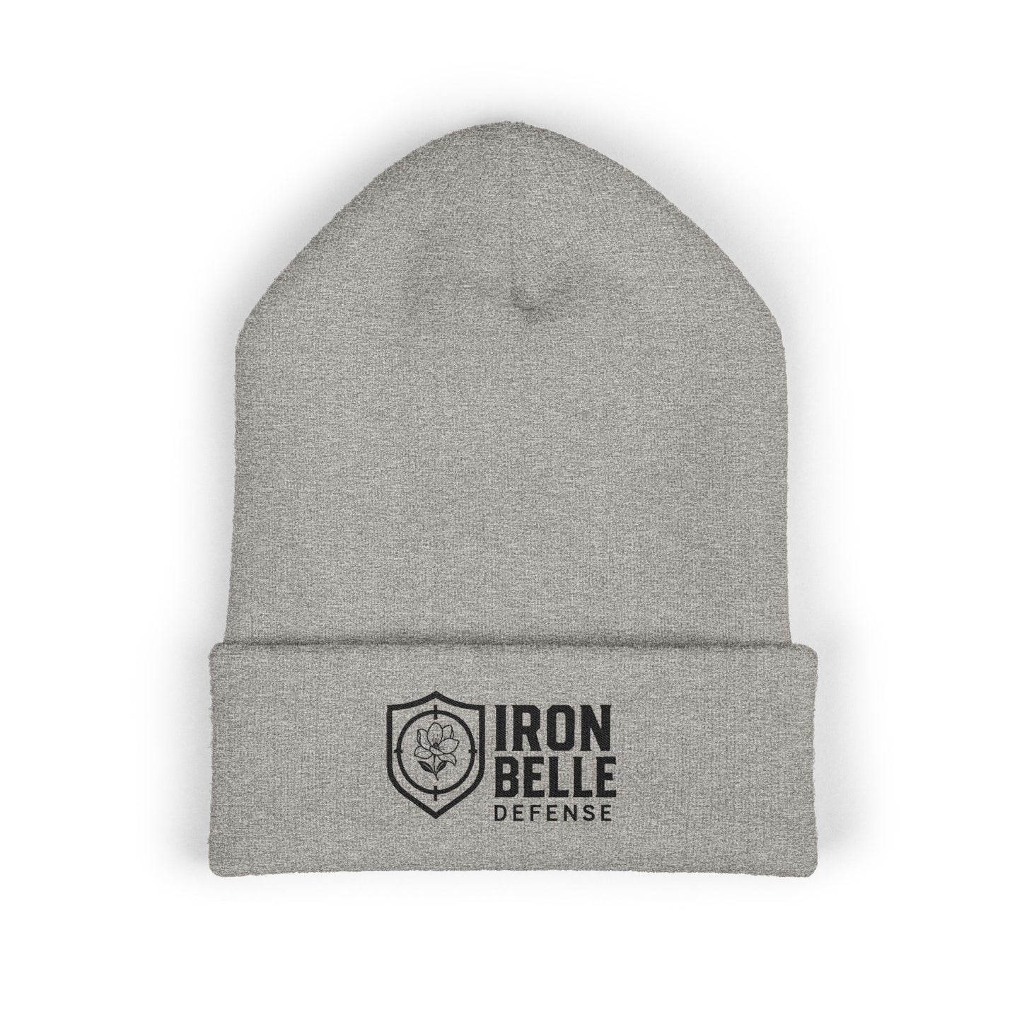 Embroidered Iron Belle Defense Cuffed Beanie