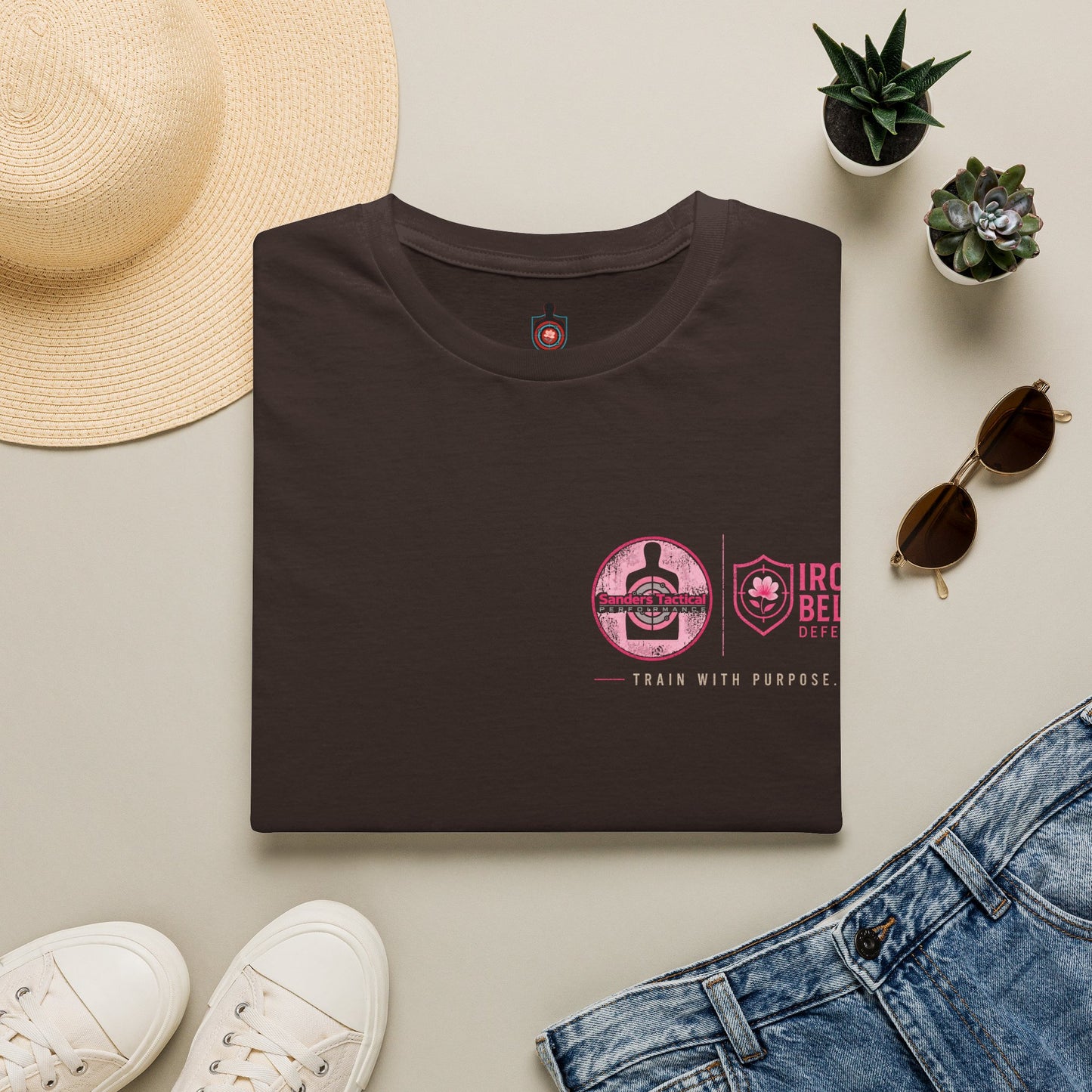 Pink Iron Belle Defense x Sanders Tactical Performance Tee