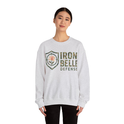 Camo Iron Belle Defense Unisex Crewneck Sweatshirt