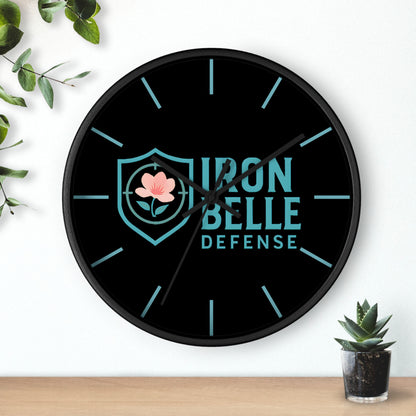 Iron Belle Defense Wall Clock Teal