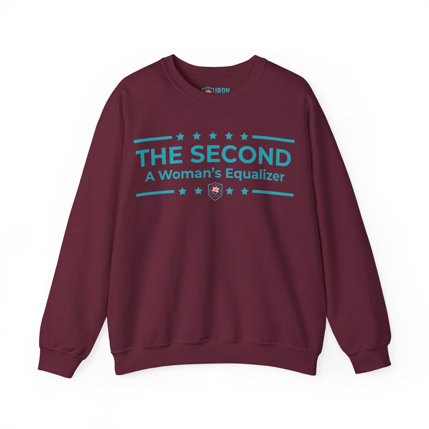The Second:A Woman’s Equalizer Iron Belle Defense Unisex Crewneck Sweatshirt