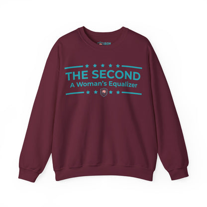 The Second:A Woman’s Equalizer Iron Belle Defense Unisex Crewneck Sweatshirt