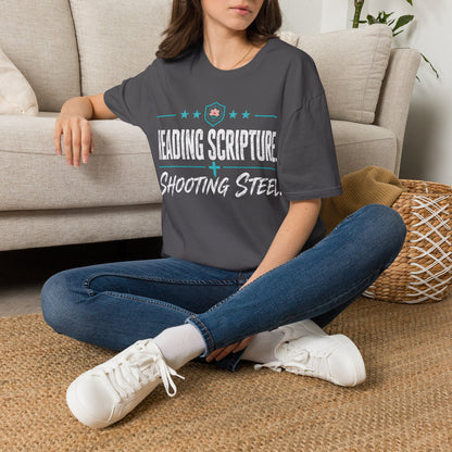 Reading Scripture Shooting Steel Tee