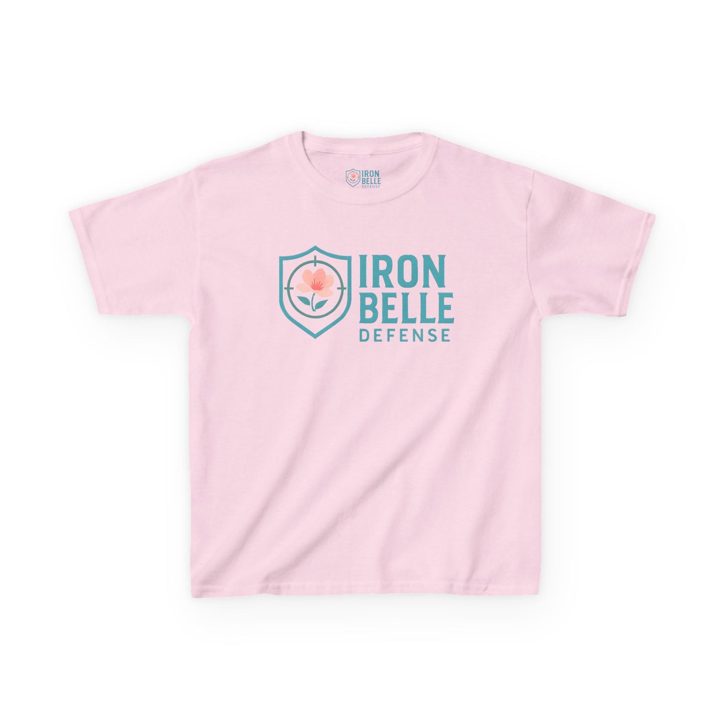 Youth Turquoise Iron Belle Defense Tee