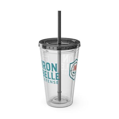 Turquoise Iron Belle Defense Tumbler – 16oz