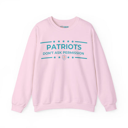 Patriots Don’t Ask Permission Iron Belle Defense Unisex Crewneck Sweatshirt