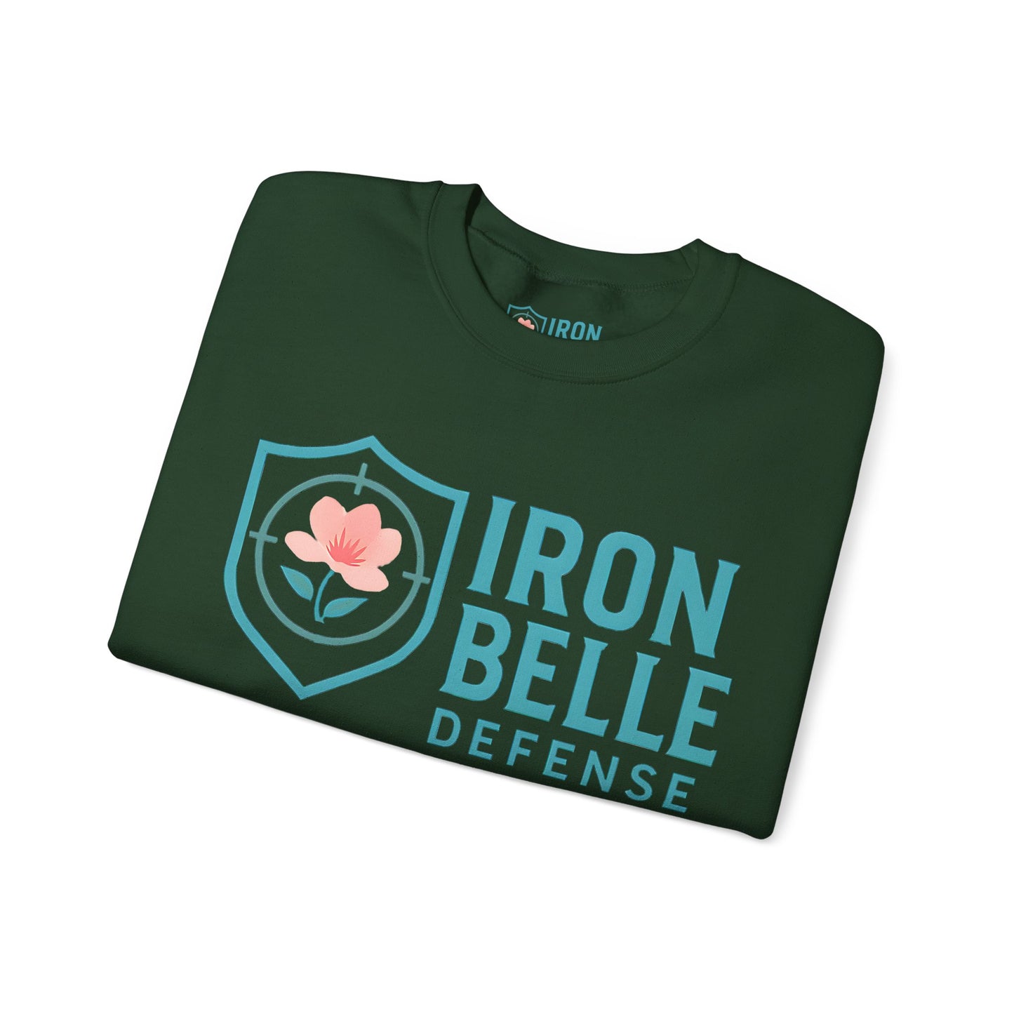 Turquoise Iron Belle Defense Unisex Crewneck Sweatshirt