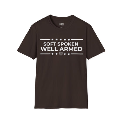 Soft Spoken Well Armed Unisex Softstyle T-Shirt