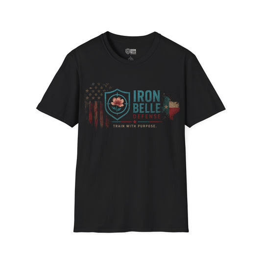 Iron Belle Defense "Train With Purpose" Unisex Softstyle T-Shirt
