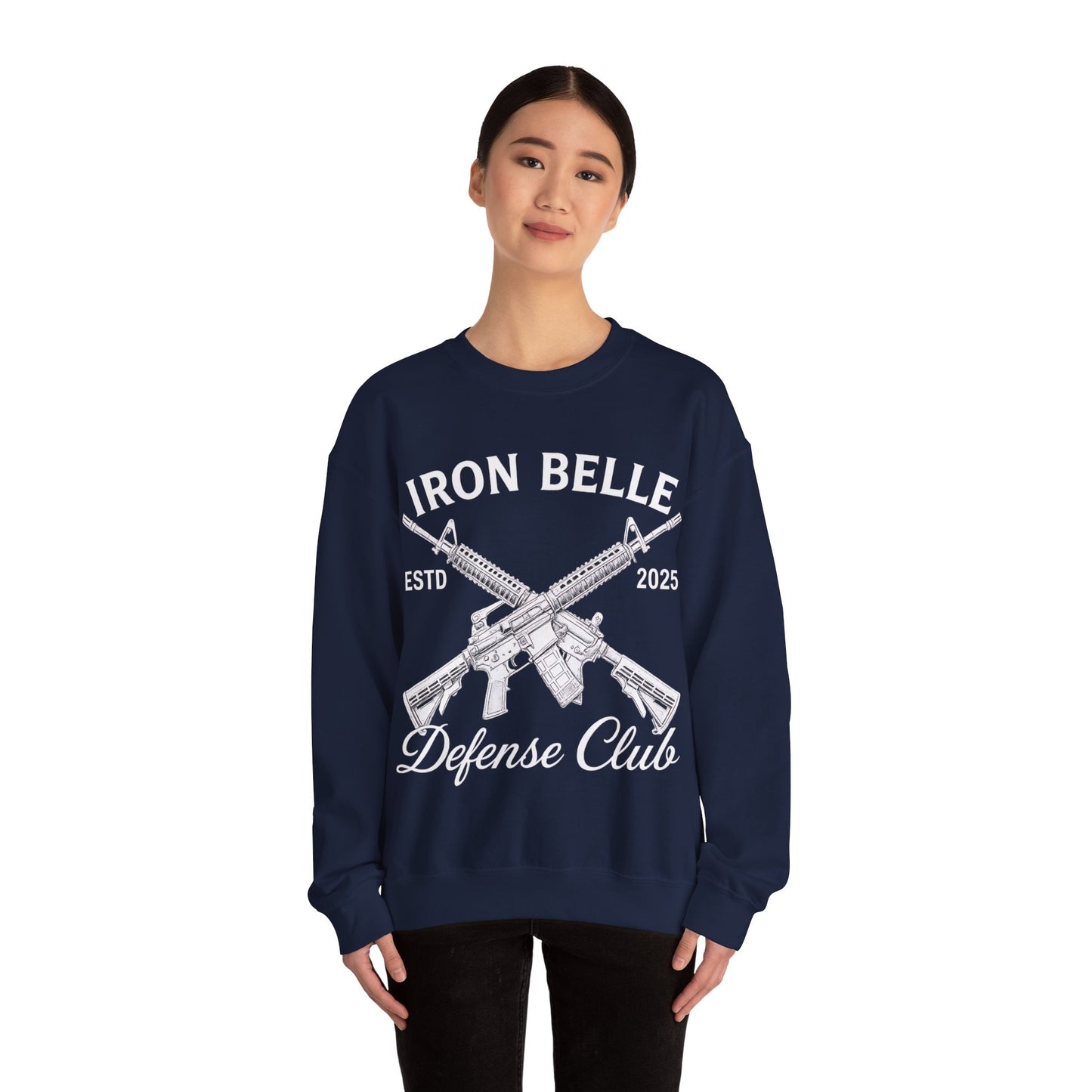 Iron Belle Defense White Crest Unisex Crewneck Sweatshirt