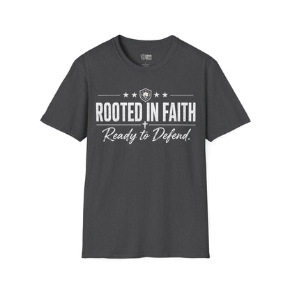 Rooted in Faith Iron Belle Defense Tee