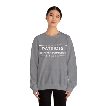 Patriots Don’t Ask Permission Iron Belle Defense Unisex Crewneck Sweatshirt