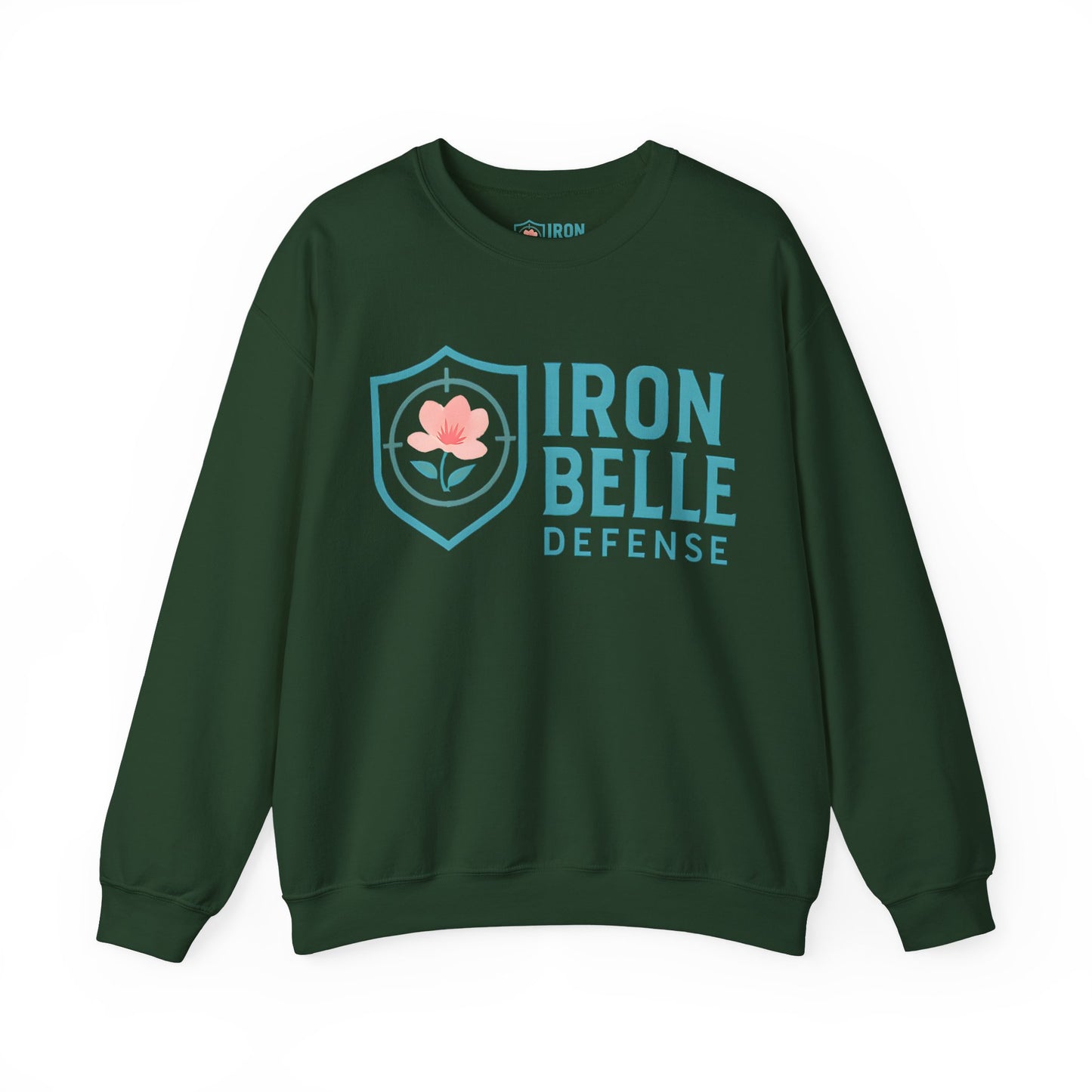 Turquoise Iron Belle Defense Unisex Crewneck Sweatshirt