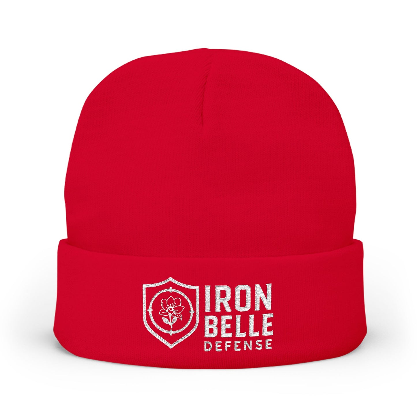 Iron Belle Defense Embroidered Knit Beanie