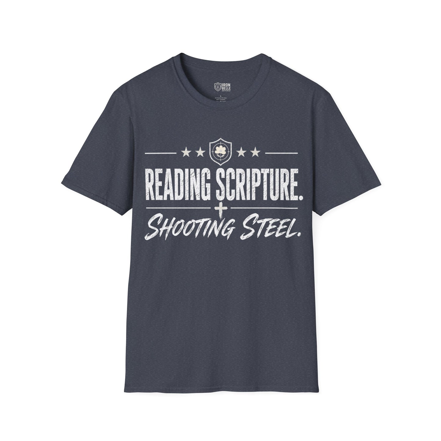 Reading Scripture Shooting Steel Tee
