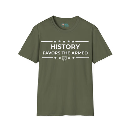 History Favors the Armed Iron Belle Defense Tee