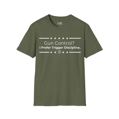 Gun Control? Unisex Softstyle T-Shirt