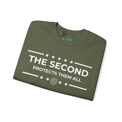 The Second: Protects Them All Iron Belle Defense Unisex Crewneck Sweatshirt