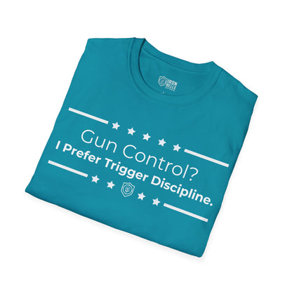 Gun Control? Unisex Softstyle T-Shirt