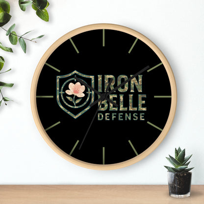 Camo Iron Belle Defense Wall Clock