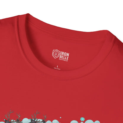 Santa & Reindeer Christmas Graphic Tee