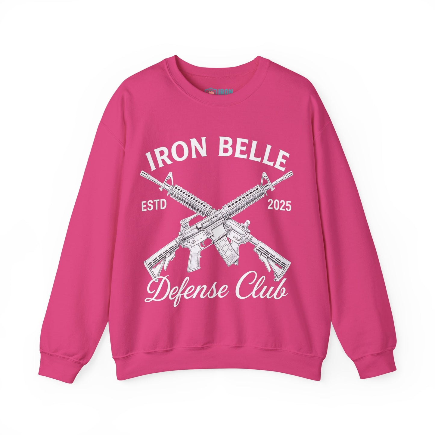 Iron Belle Defense White Crest Unisex Crewneck Sweatshirt